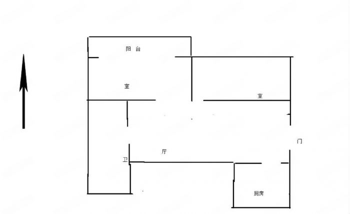 花园角 2室1厅1卫 68m&sup2;