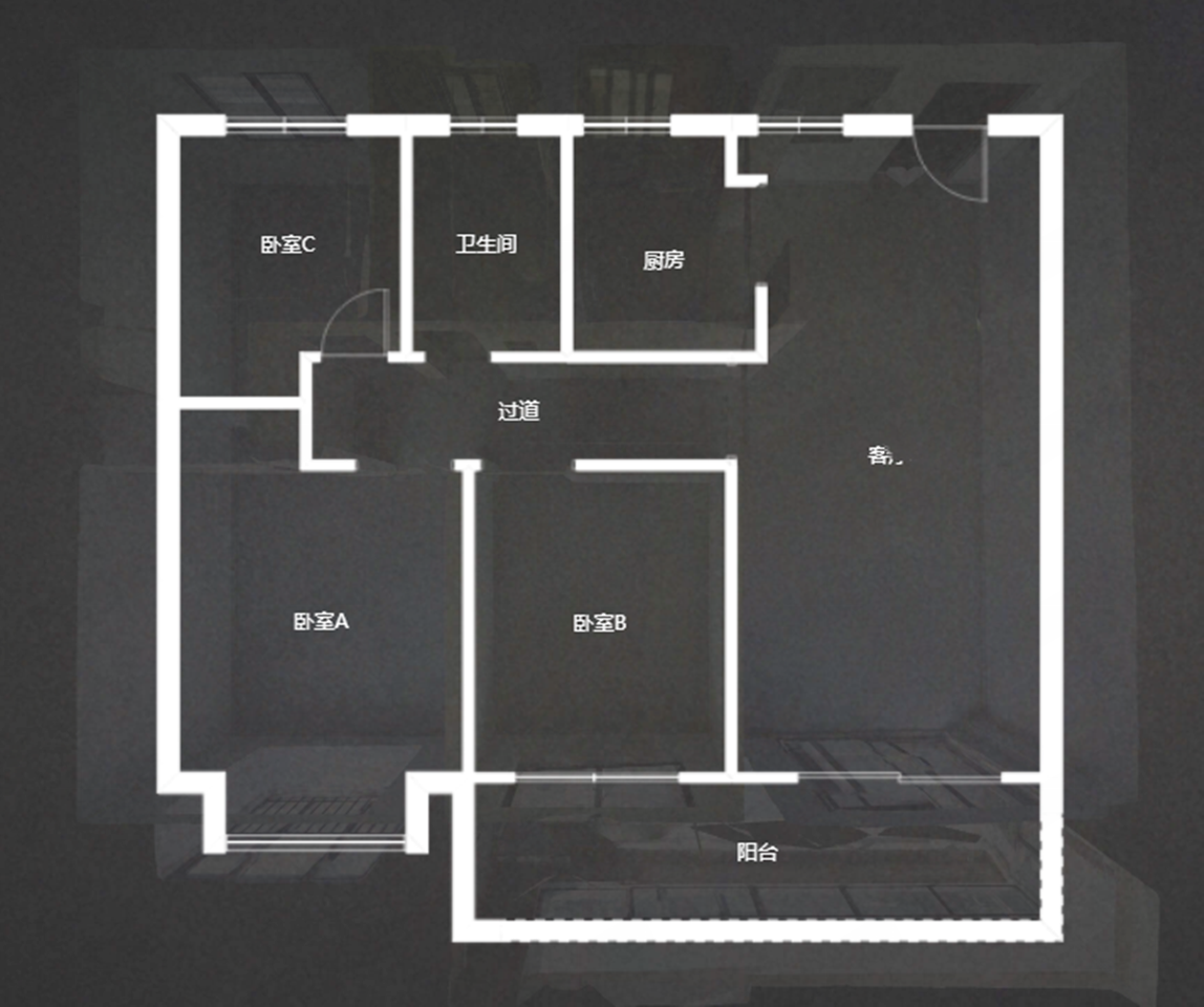 国城璟府 3室2厅1卫 109m&sup2;
