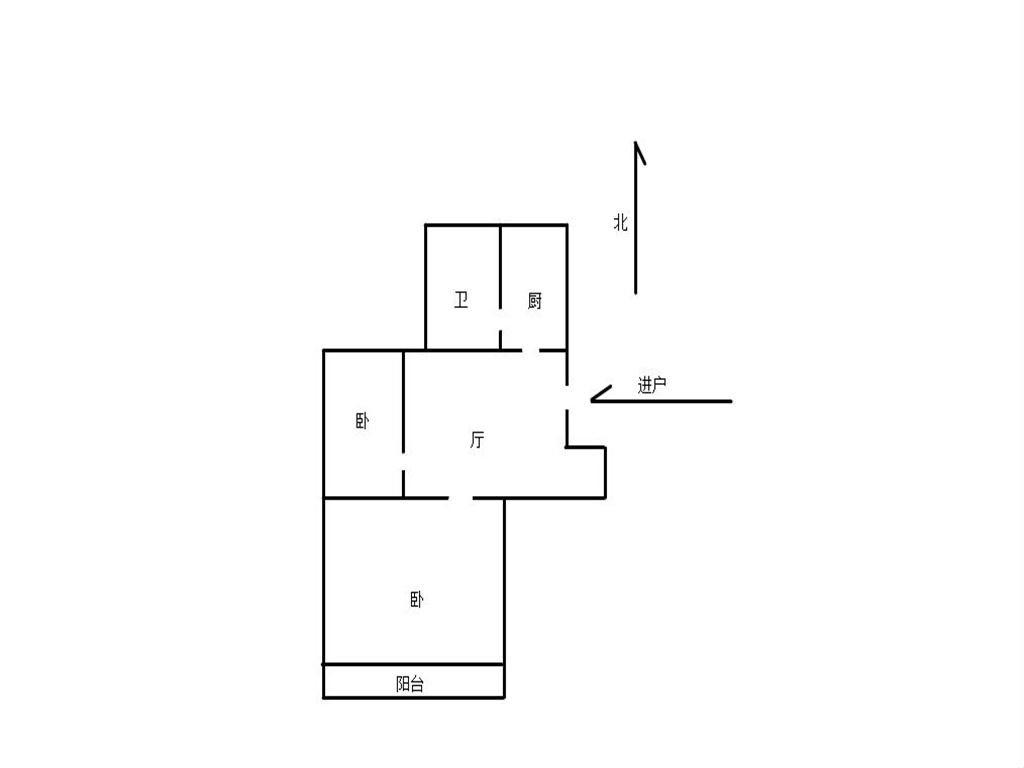 北濠桥新村 2室1厅1卫 62m&sup2;