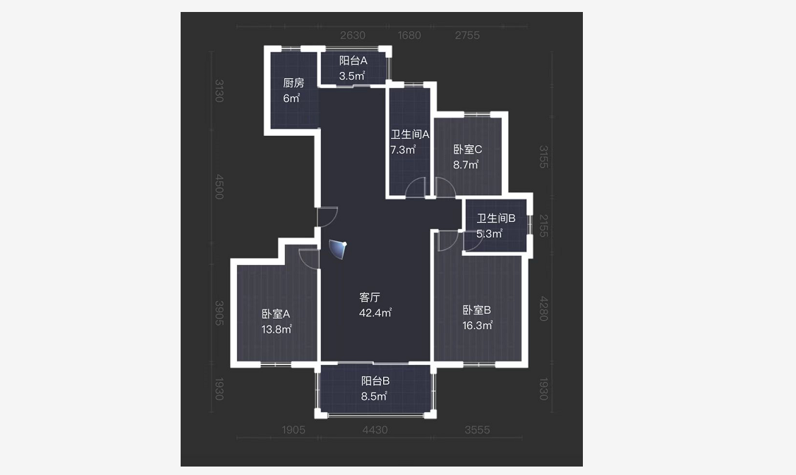 丁香花园 3室2厅2卫 141m&sup2;