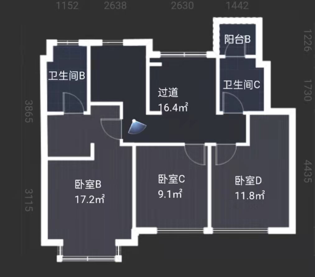 春风南岸西园 4室2厅3卫 167m&sup2;