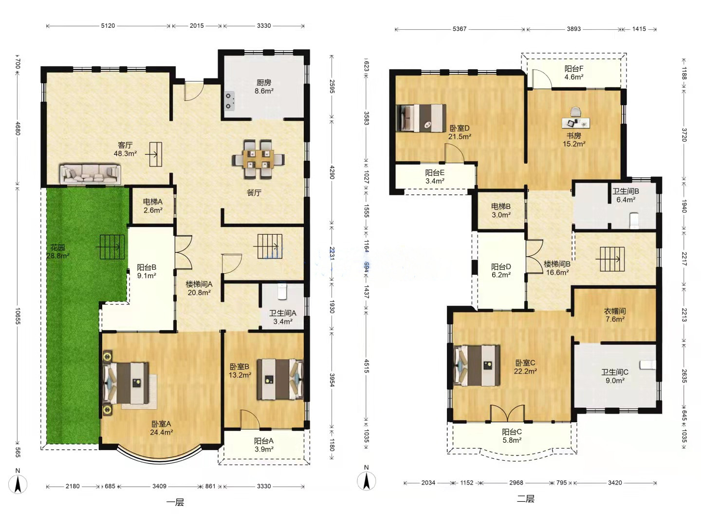 金河名人世家 4室3厅3卫 288.76m&sup2;