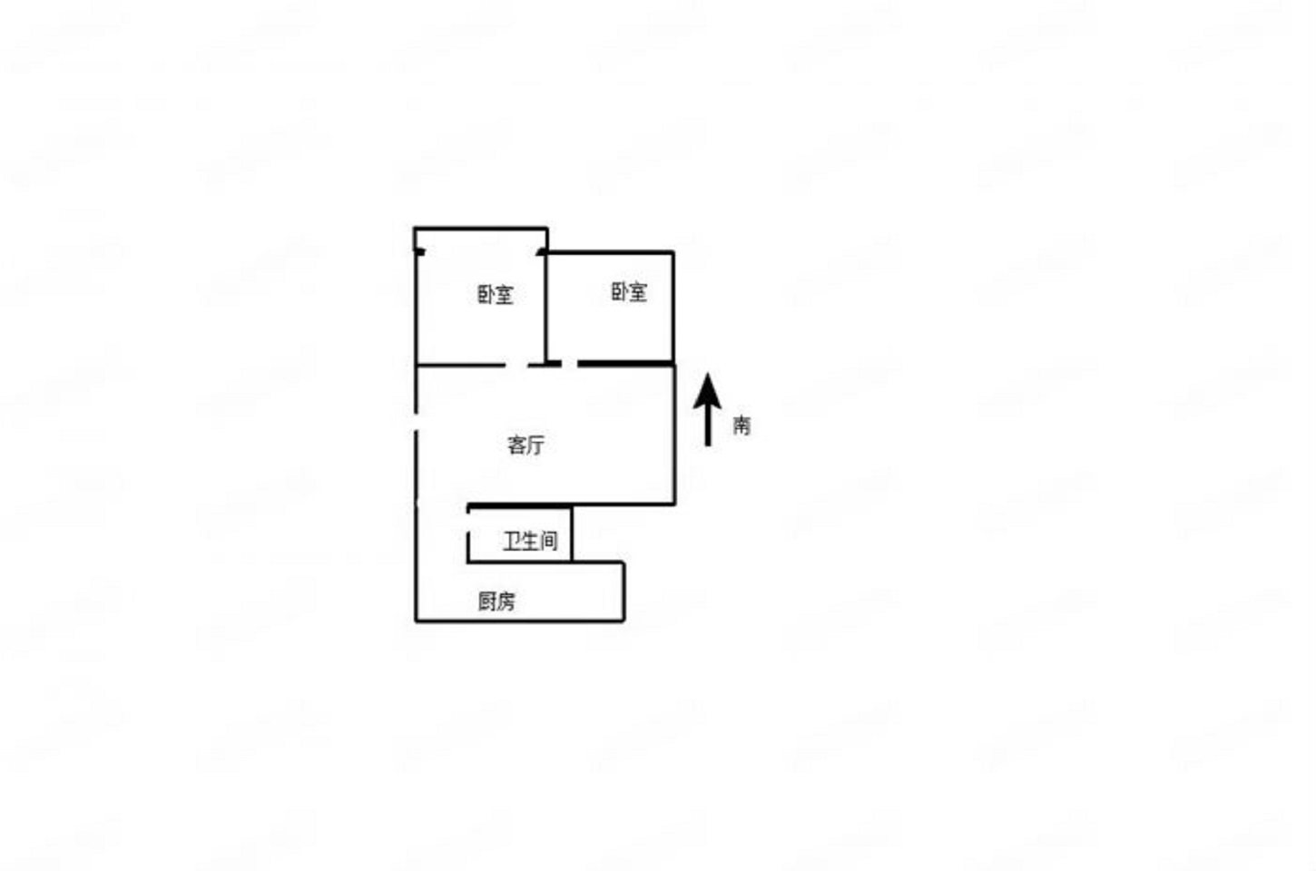 光明西村 2室1厅1卫 66m&sup2;