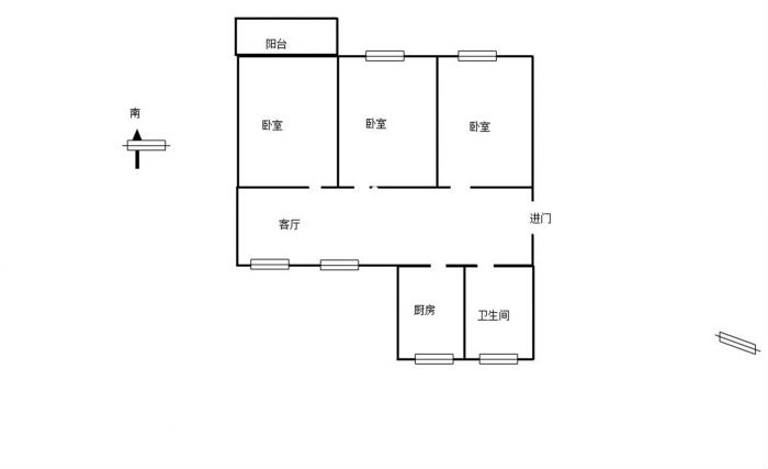 易家桥新村 3室1厅1卫 100m&sup2;