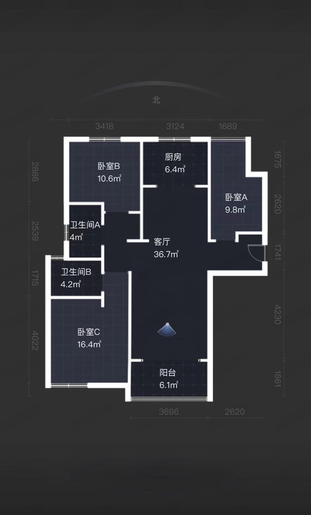 碧桂园(南通经济技术开发区) 3室2厅2卫 135m&sup2;