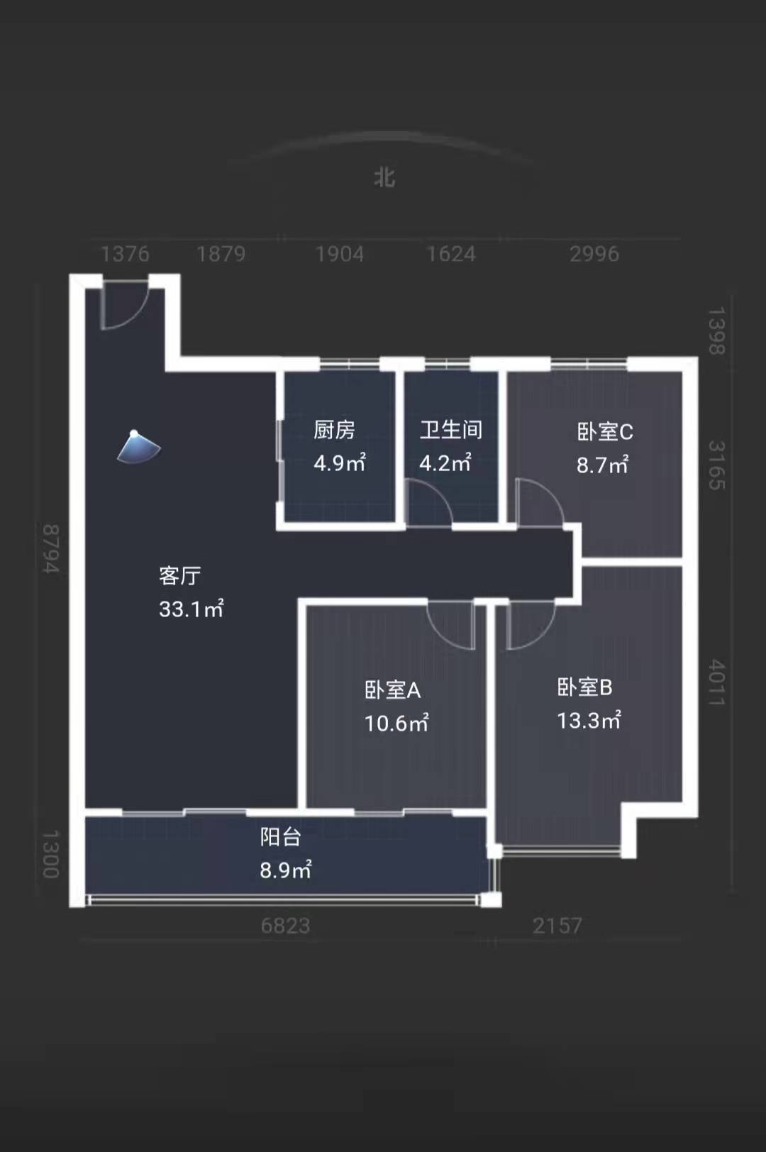 绿城&middot;晓风印月 3室2厅1卫 102m&sup2;