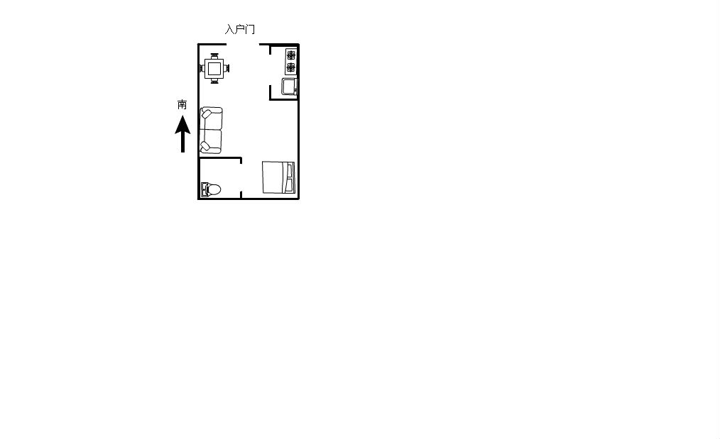 启秀南苑 1室1厅1卫 47m&sup2;