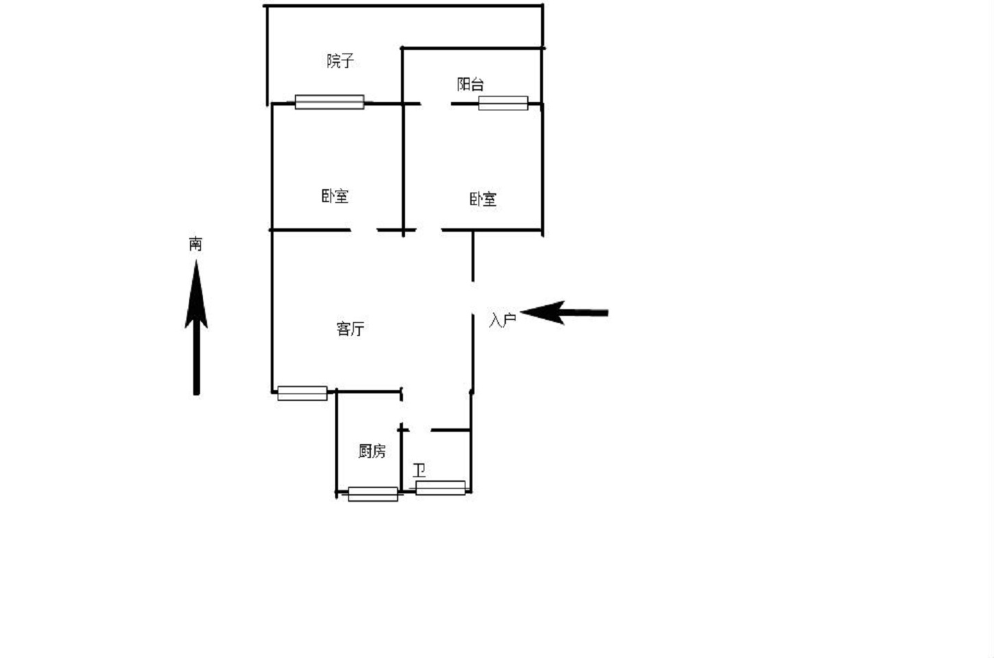 姚港路31号 2室1厅1卫 74m&sup2;