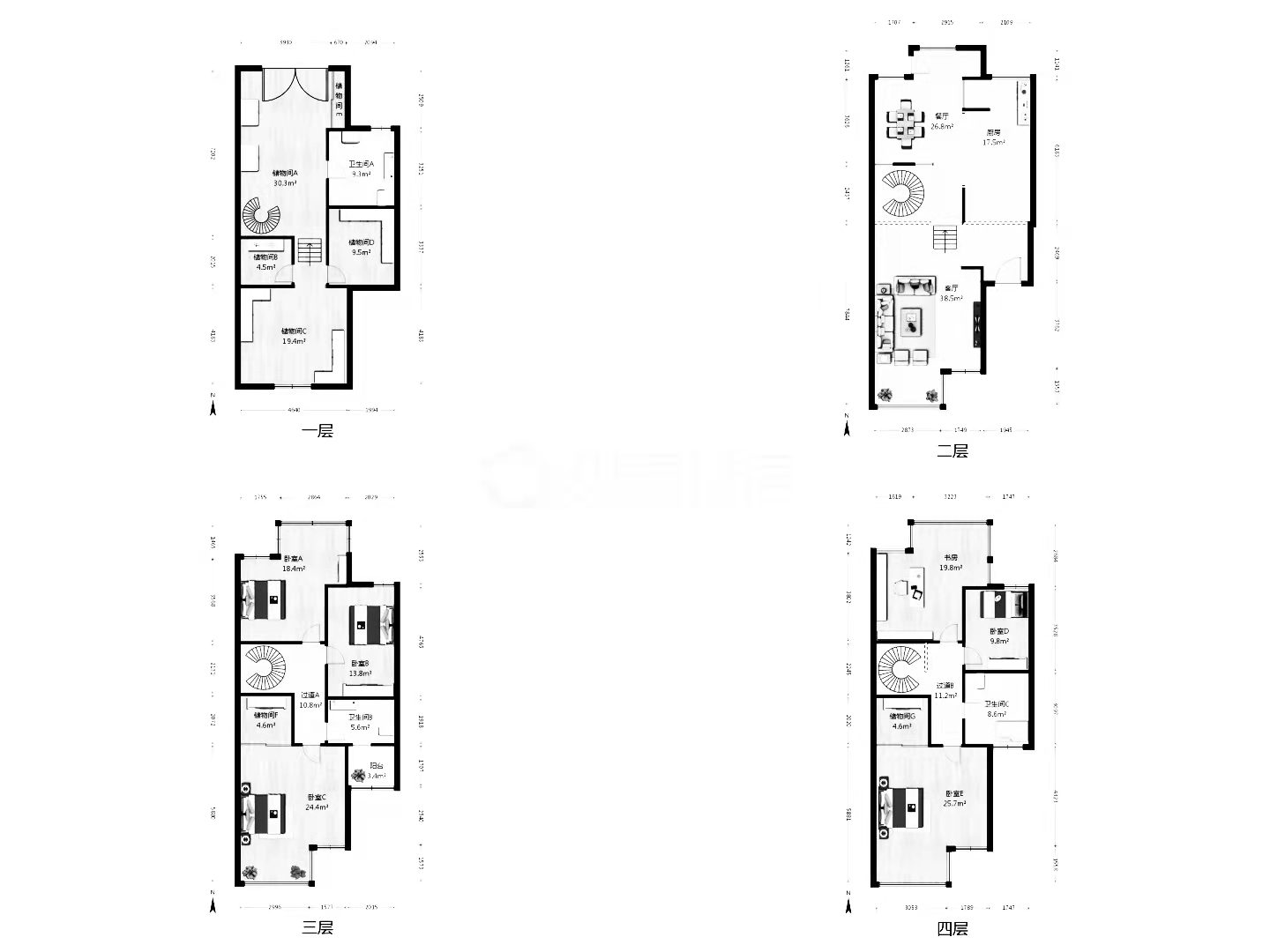 兆丰嘉园 4室2厅3卫 240m&sup2;