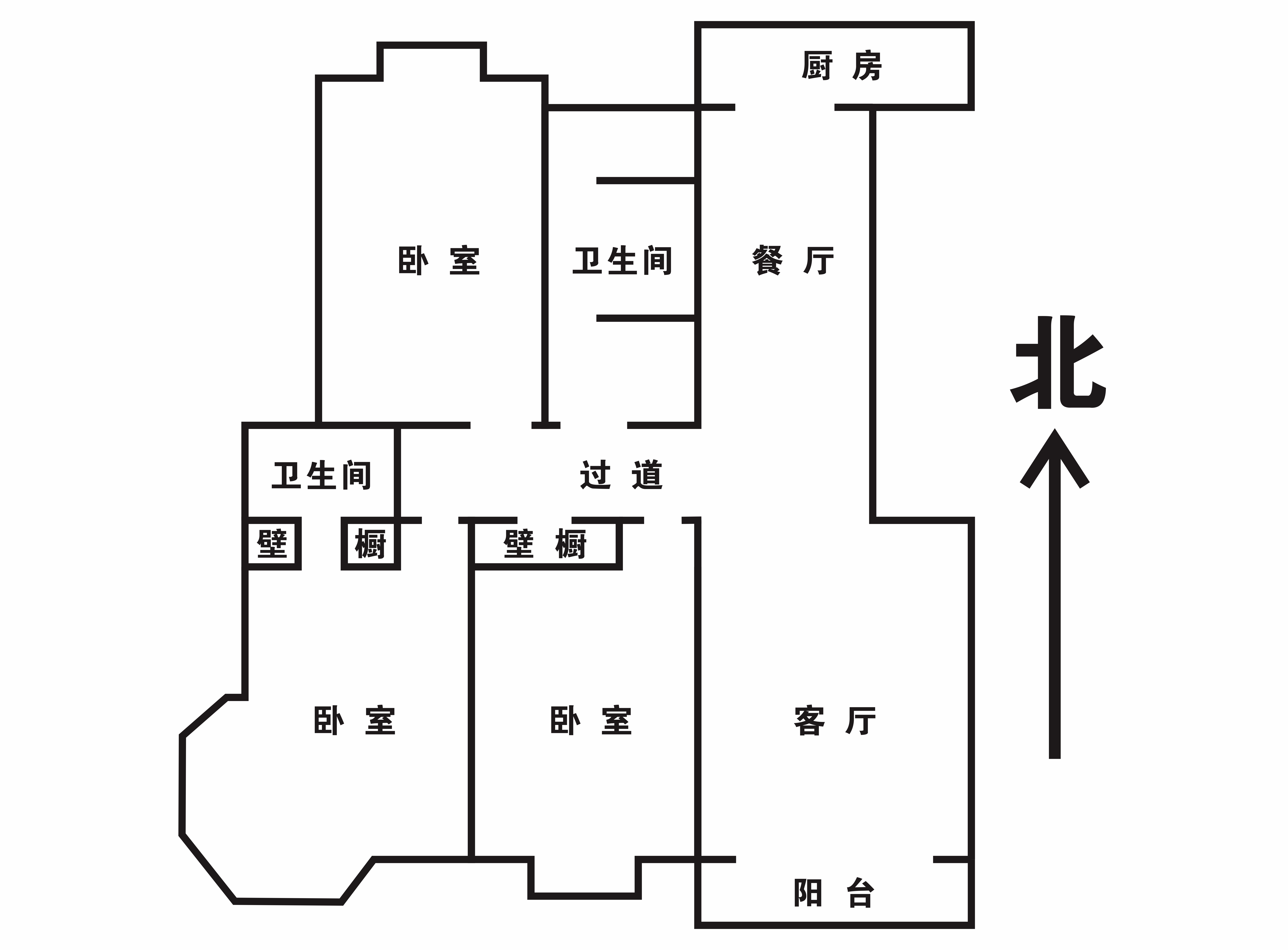 友谊家园 159平 3室2厅2卫 普装 租金3000元/月