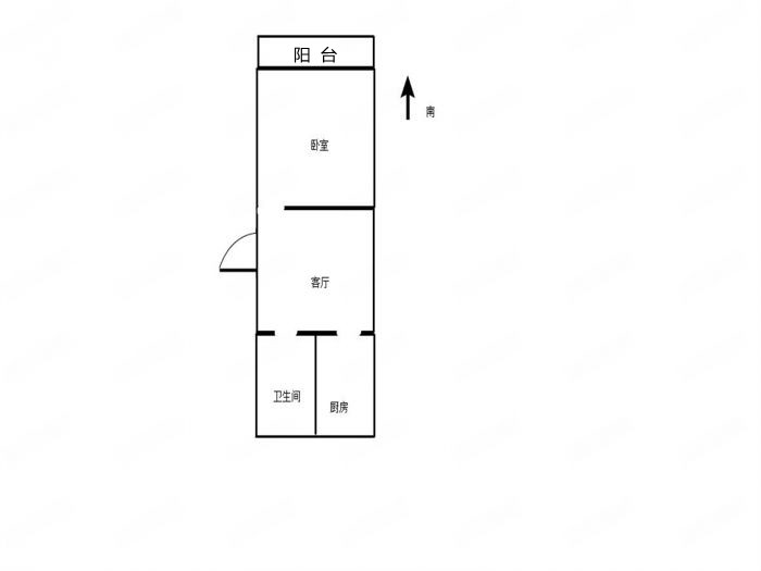 将军一园 1室1厅1卫 50m&sup2;