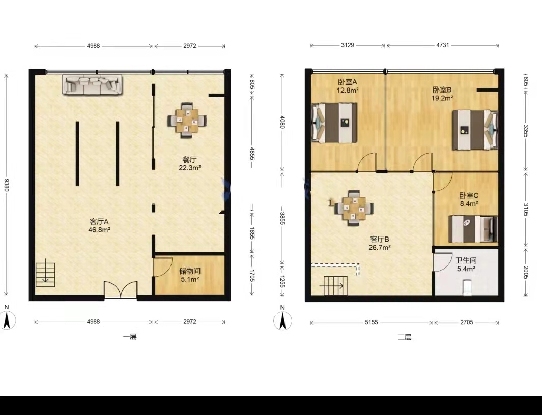 华都商业广场 4室厅卫 148m&sup2;