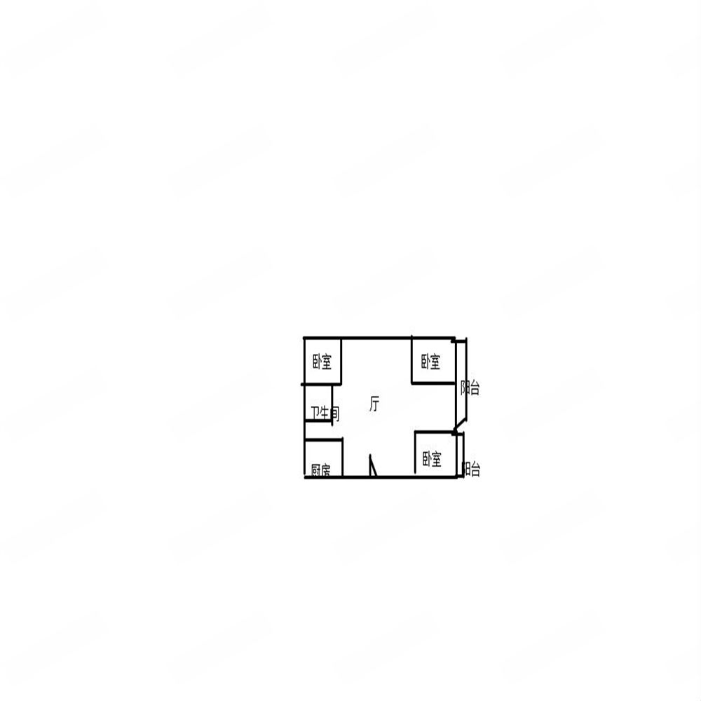 锦安花园一期 3室2厅1卫 134.91m&sup2;