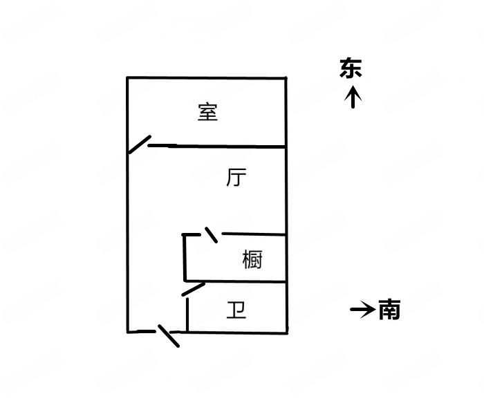 汇金国际 1室1厅1卫 70.00m&sup2;