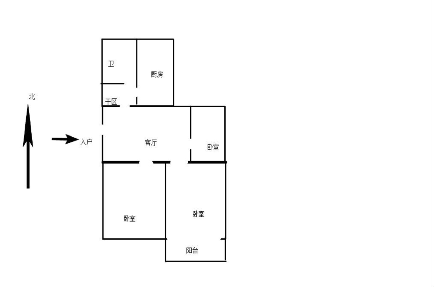城港新村 2室1厅1卫 71.50m&sup2;