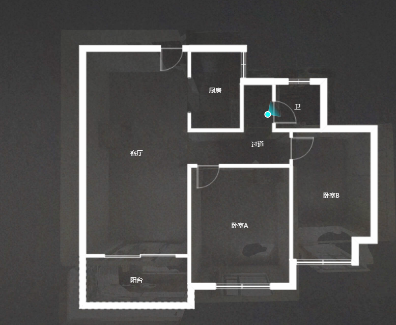 景华城 2室1厅1卫 104m&sup2;