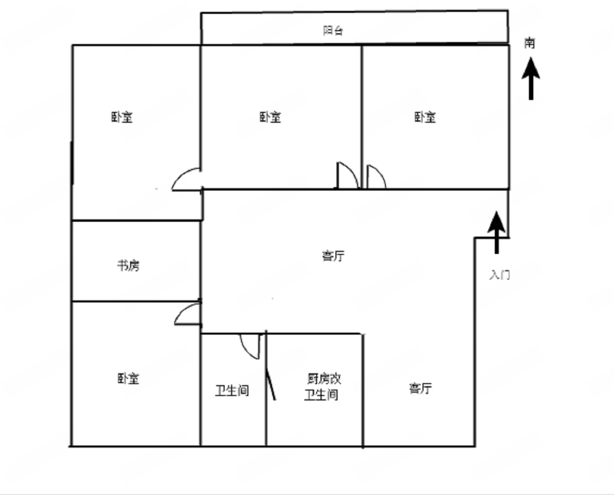 森大蒂花苑北区 4室2厅2卫 150m&sup2;