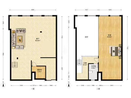 永和大厦 4室2厅2卫 126.00m&sup2;
