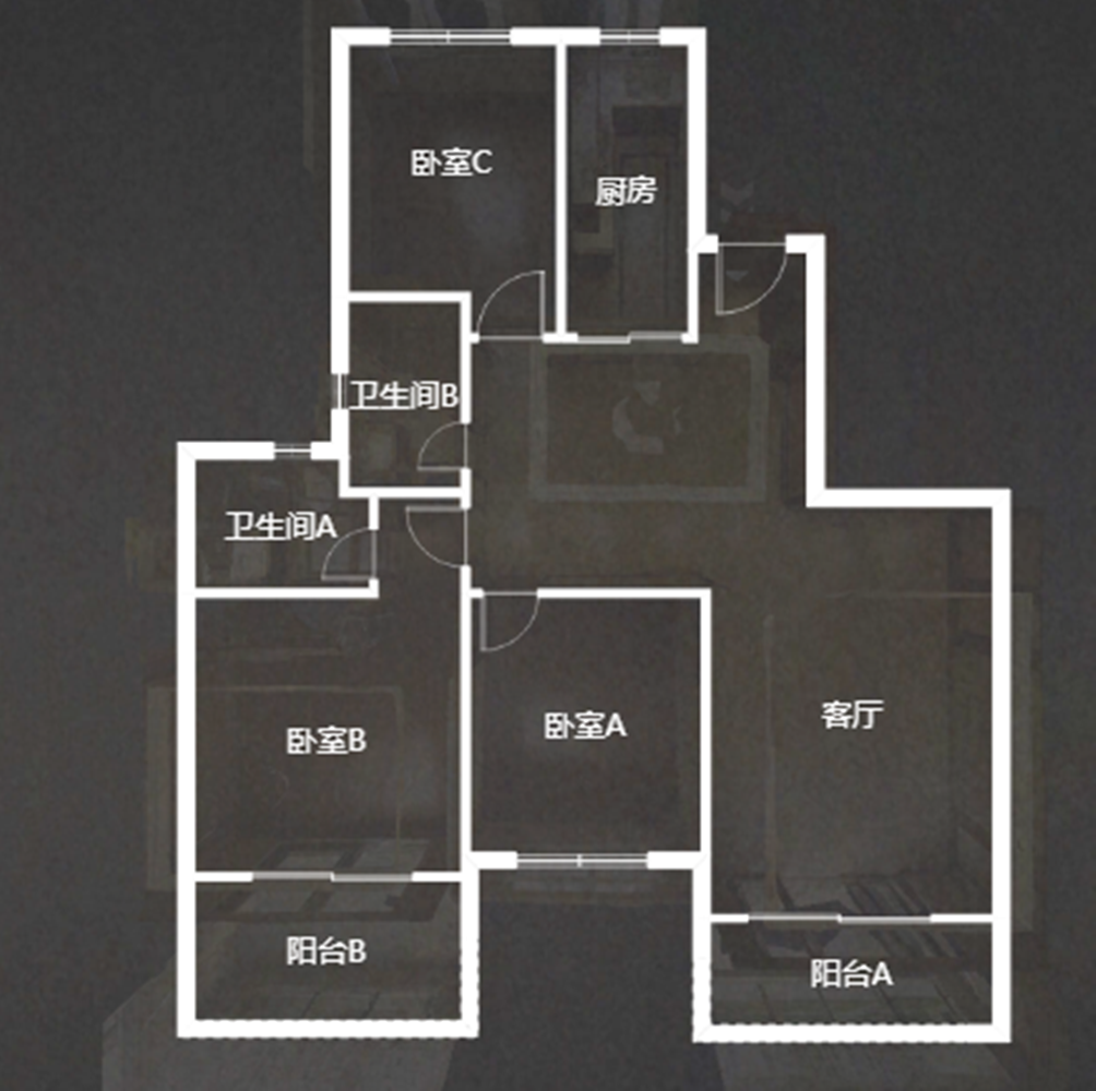 恒大御澜庭 3室2厅1卫 131.95m&sup2;