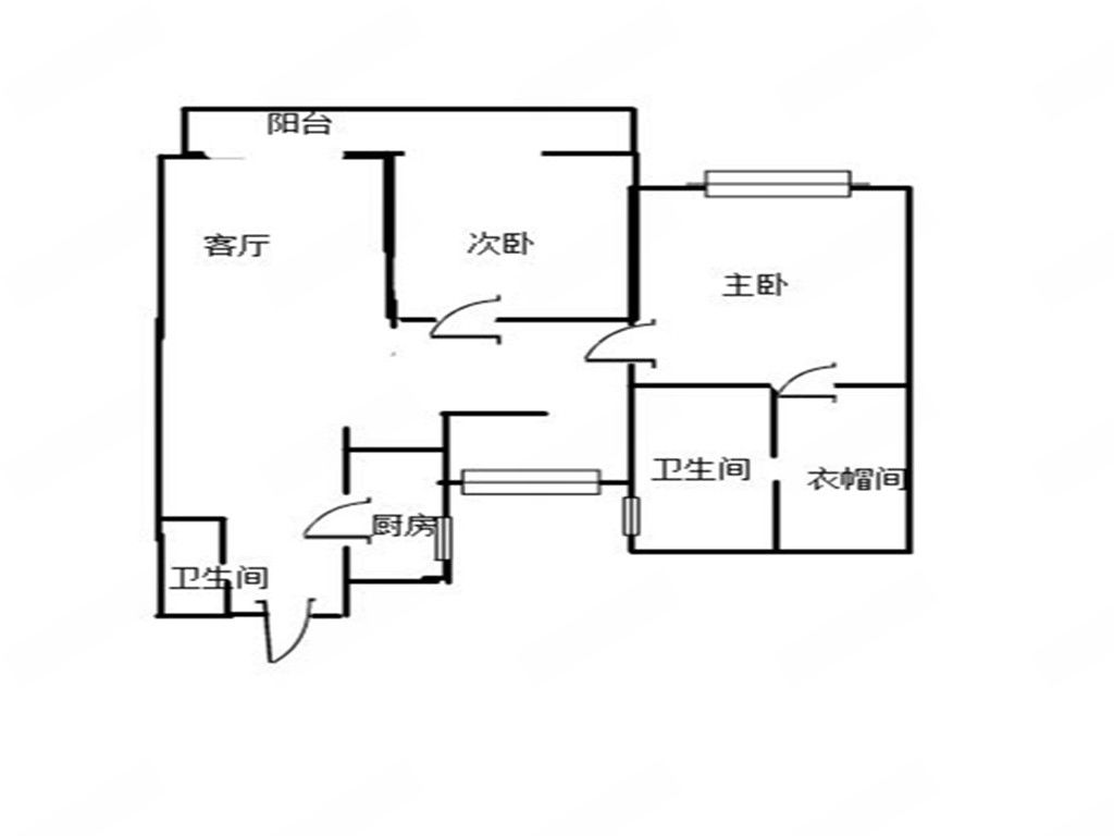中兴兰溪荟 2室2厅1卫 102m&sup2;