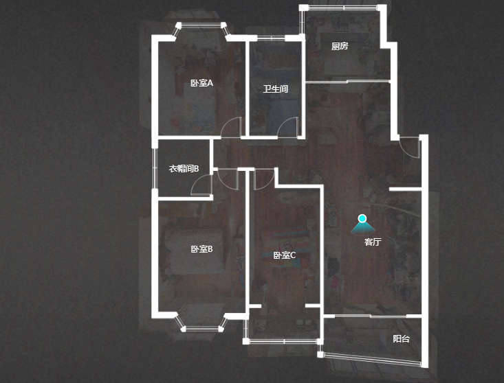 虹景园 3室1厅1卫 130.00m&sup2;