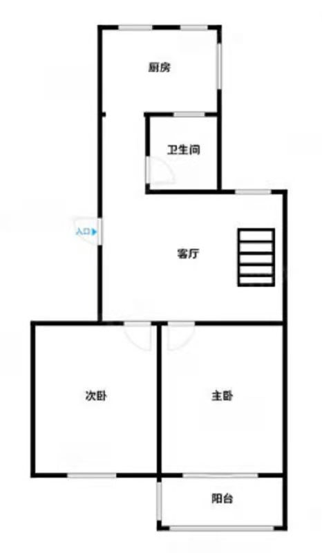 城南二村 2室1厅1卫 70m&sup2;