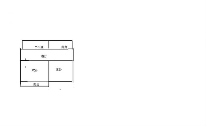 新城小区 2室1厅1卫 85.00m&sup2;