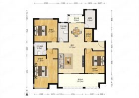 万科白鹭郡 3室2厅2卫 130.00m&sup2;