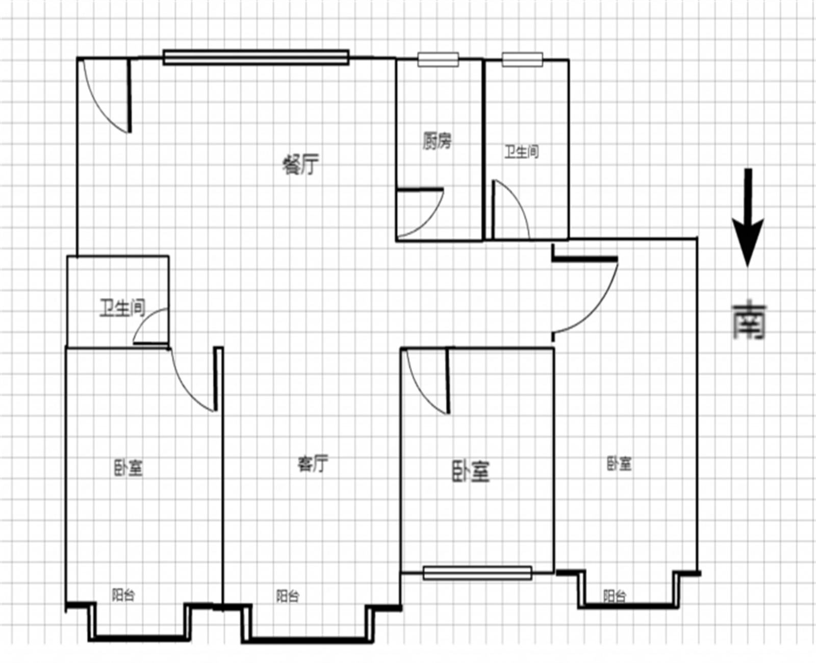 王府大厦 4室1厅1卫 200m&sup2;