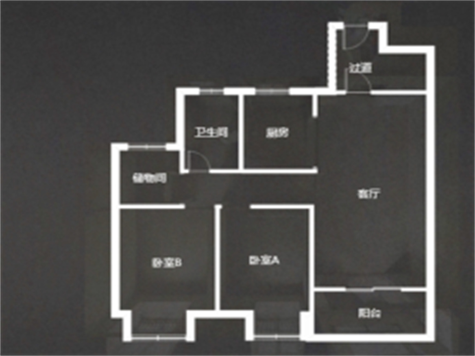 崇川星光域 3室厅卫 96m&sup2;
