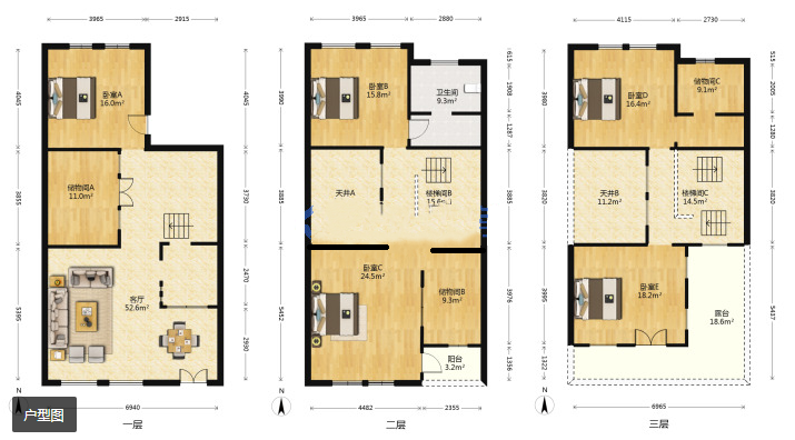 顺发御园 4室2厅3卫 248.01m&sup2;