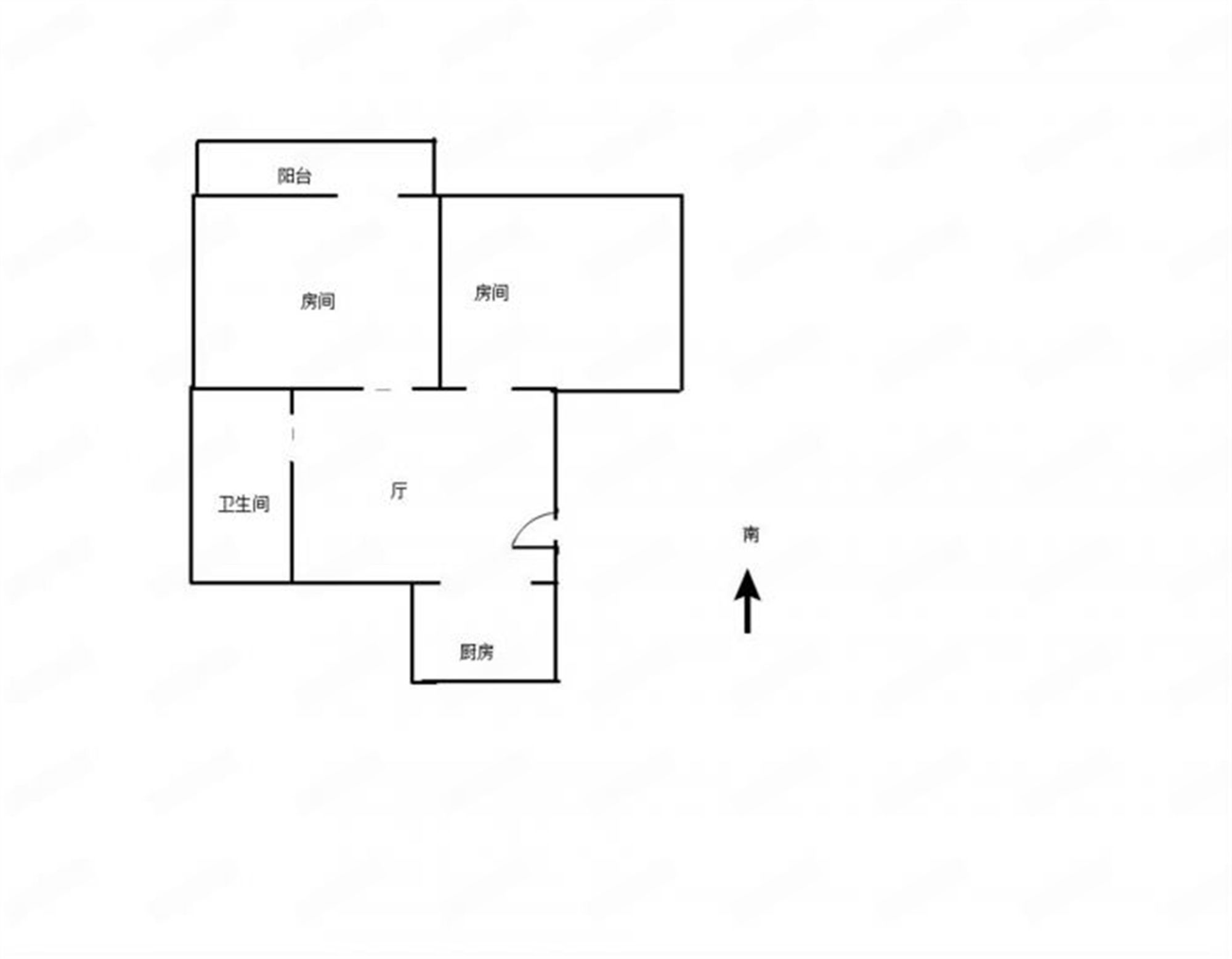 易家桥新村 2室1厅1卫 60.8m&sup2;