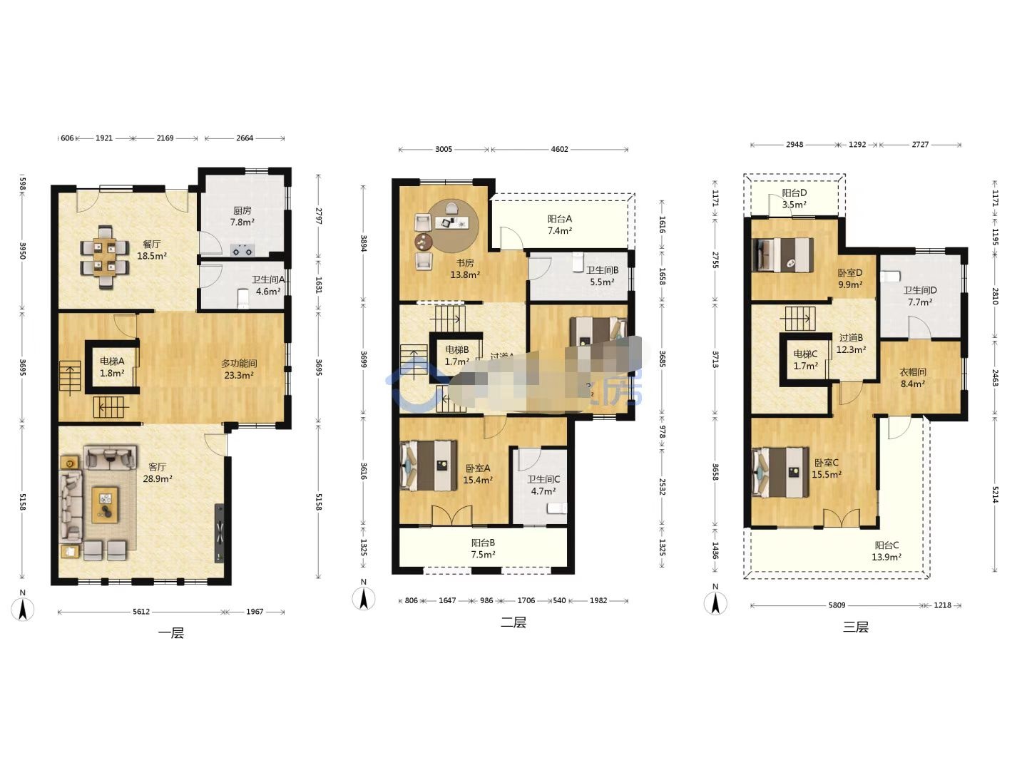 金河名人世家 4室2厅2卫 270.00m&sup2;
