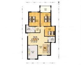 学士府 3室2厅1卫 132m&sup2;