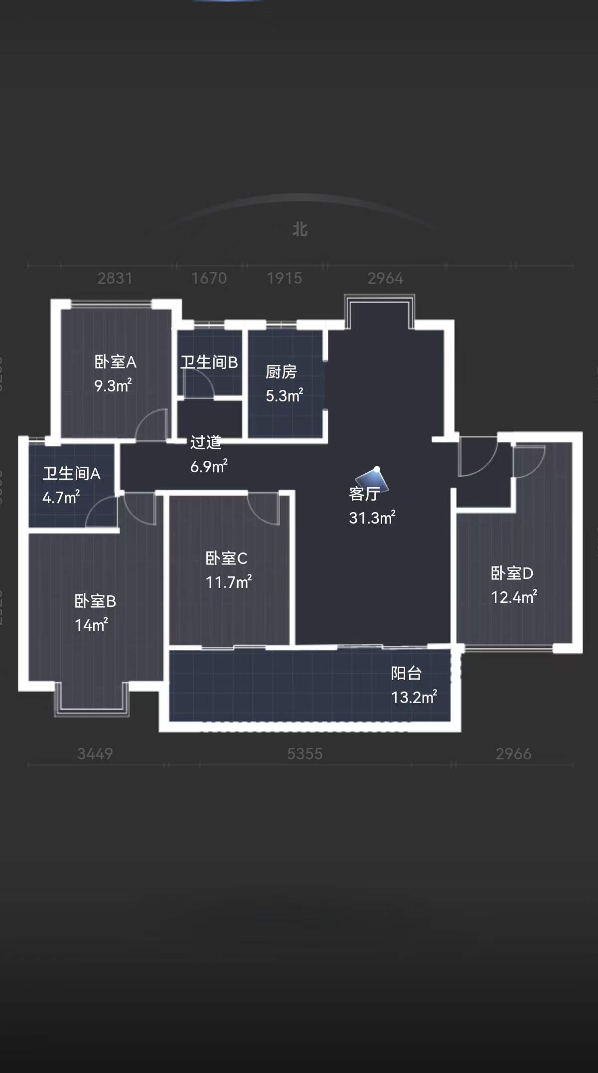 林肯公园 3室2厅2卫 122m&sup2;