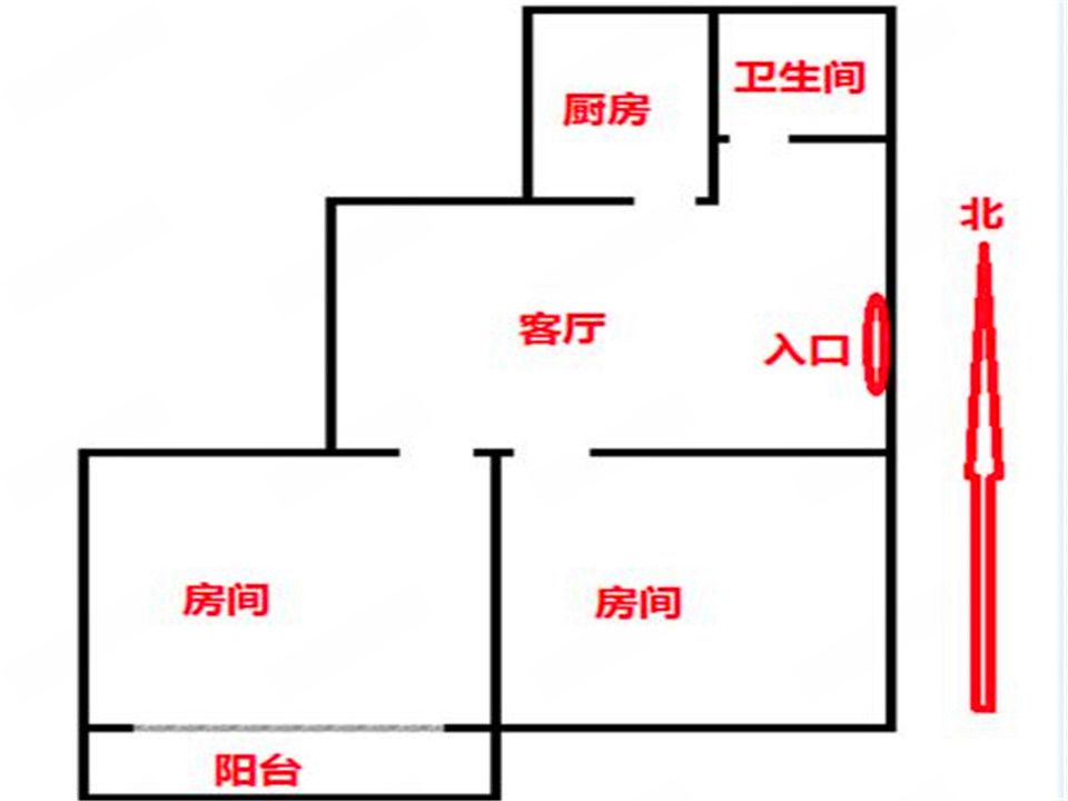 紫东南苑 2室1厅1卫 95m&sup2;