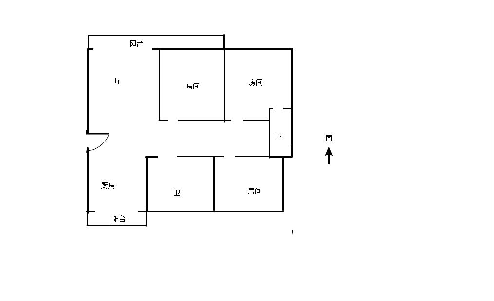 丽景花园 3室2厅2卫 121.65m&sup2;