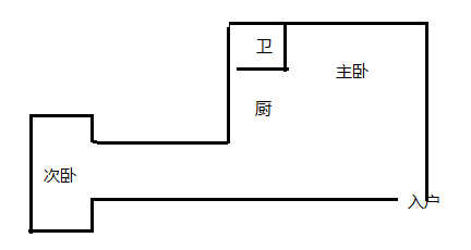 金贸公寓 1室1厅1卫 50.00m&sup2;