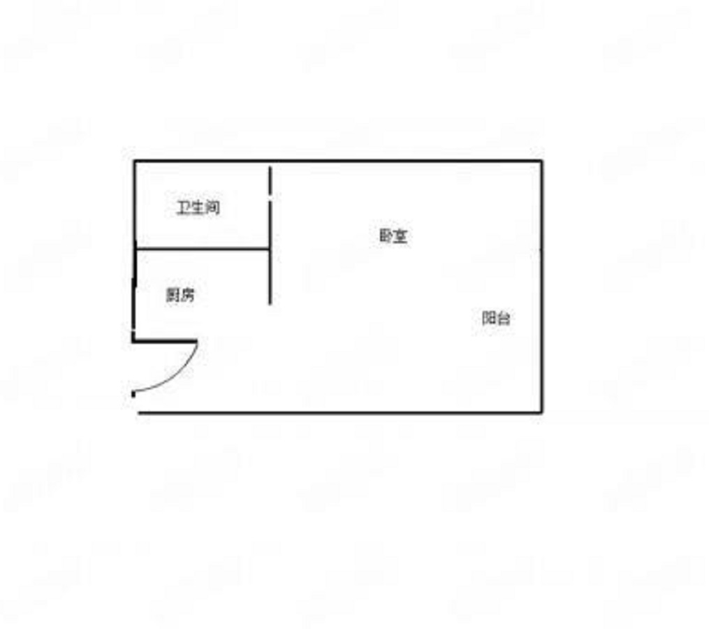 太阳鑫城 1室1厅1卫 48m&sup2;