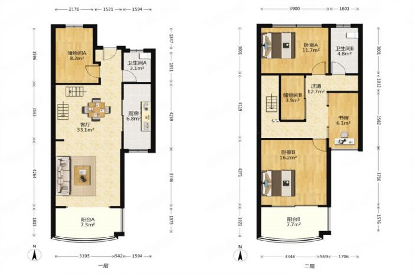 意邦绿墅湾 4室2厅2卫 122.31m&sup2;