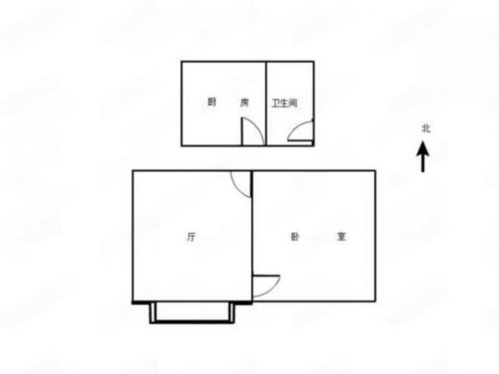 青年路新村 1室1厅1卫 50m&sup2;