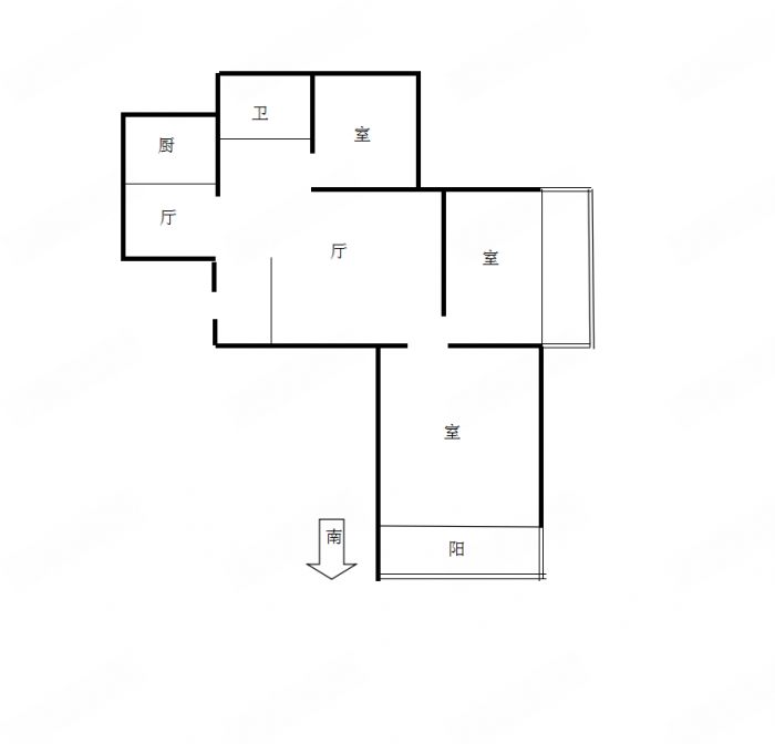 惠泽苑 3室1厅1卫 105.82m&sup2;