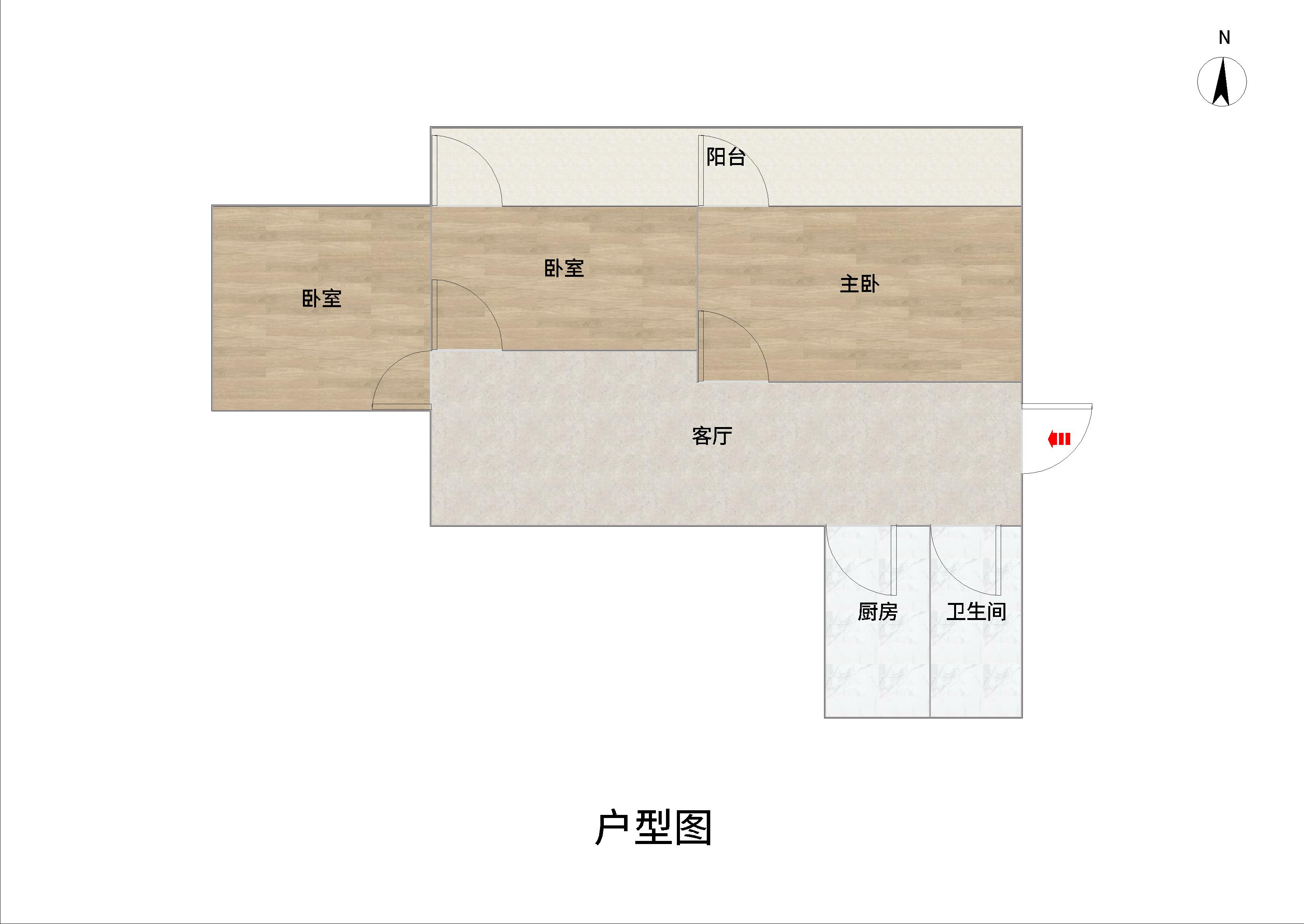 易家桥新村 3室1厅1卫 75m&sup2;