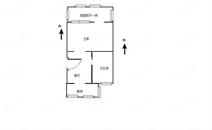 易家桥新村 1室1厅1卫 46m&sup2;