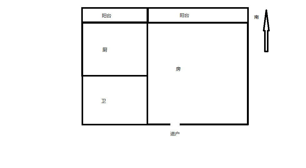 宝隆花园 1室0厅1卫 32m²