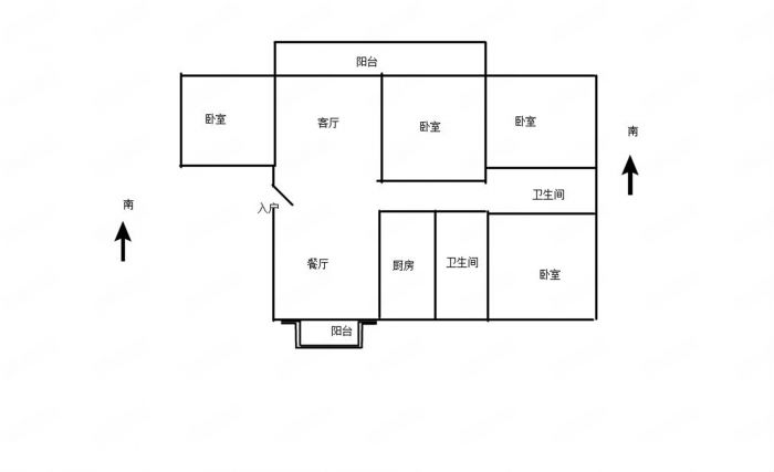 苏建阳光新城 3室2厅2卫 153.00m&sup2;