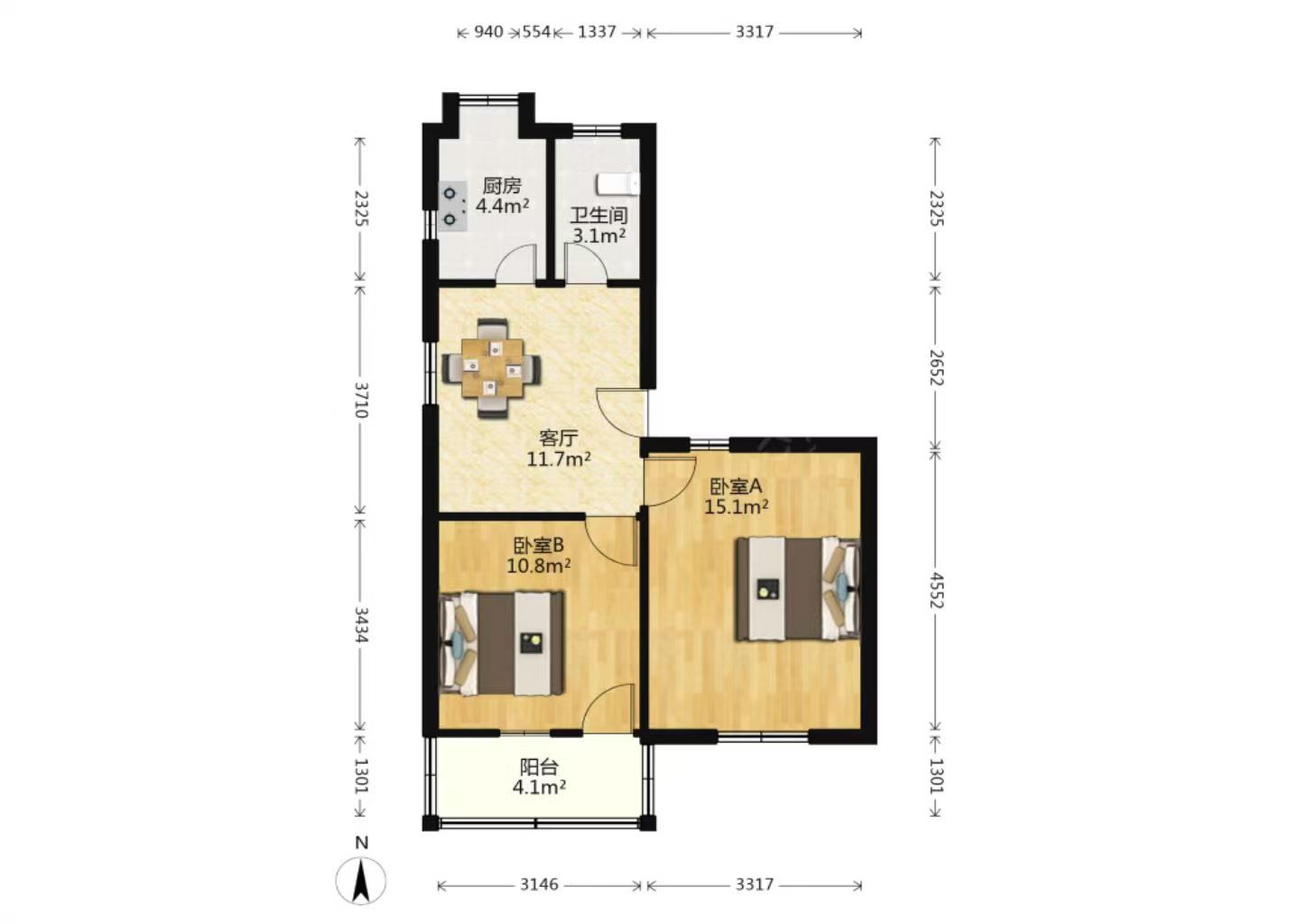 尚美家国际 1室厅卫 45m&sup2;