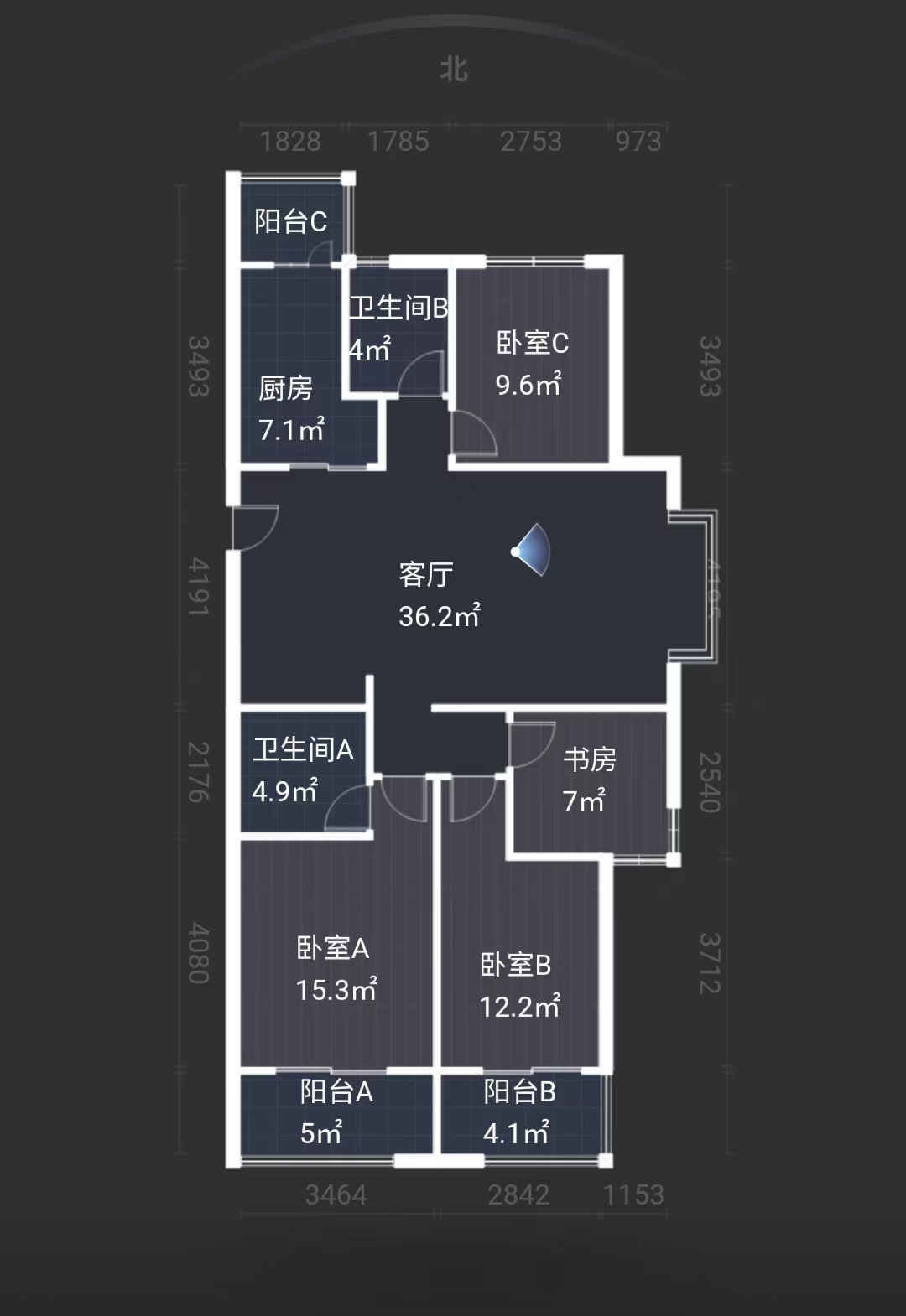 恒大悦珑湾 4室2厅2卫 137m&sup2;