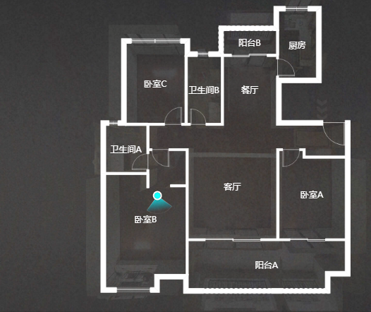 万科白鹭郡 3室2厅1卫 123.77m&sup2;