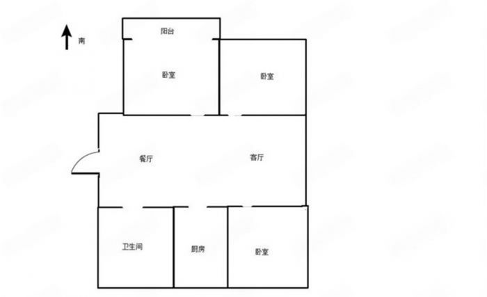 和盛林荫水岸 3室2厅1卫 140m&sup2;